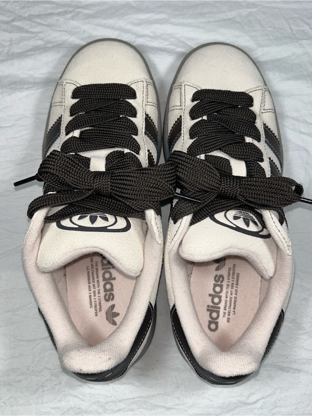 Adidas Women’s Campus 00 Core Light Pink and Brown Size 8.5